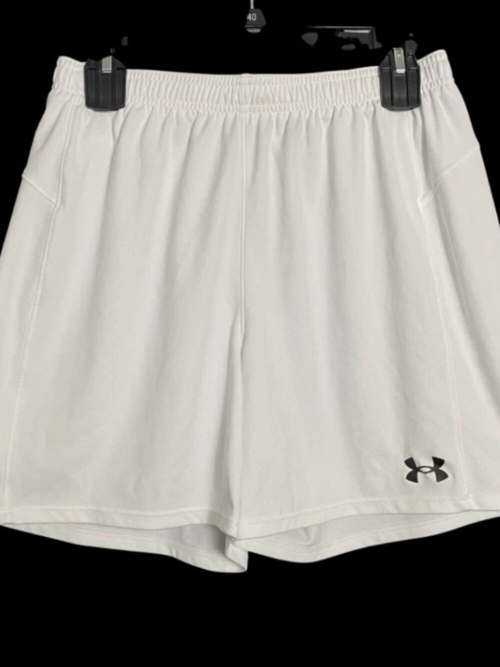 Under Armour Heat Gear Loose Womens White Athletic Running Shorts Size Medium